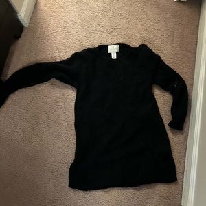 Black, angora (40% angora/60% lambswool) sweater in good condition